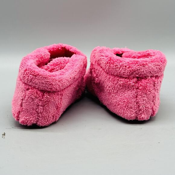 UGG Shoes Infant Girl 4/5 Pink Fuzzy Baby Bixbee Booties Slipper Cozy Australia - Picture 7 of 13
